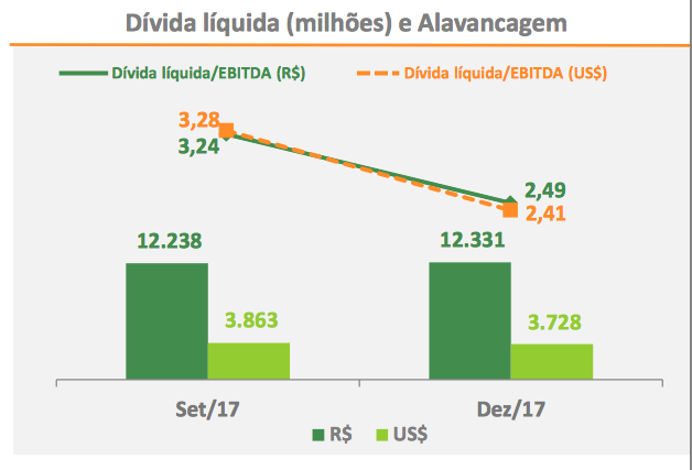 Endividamento Fibria