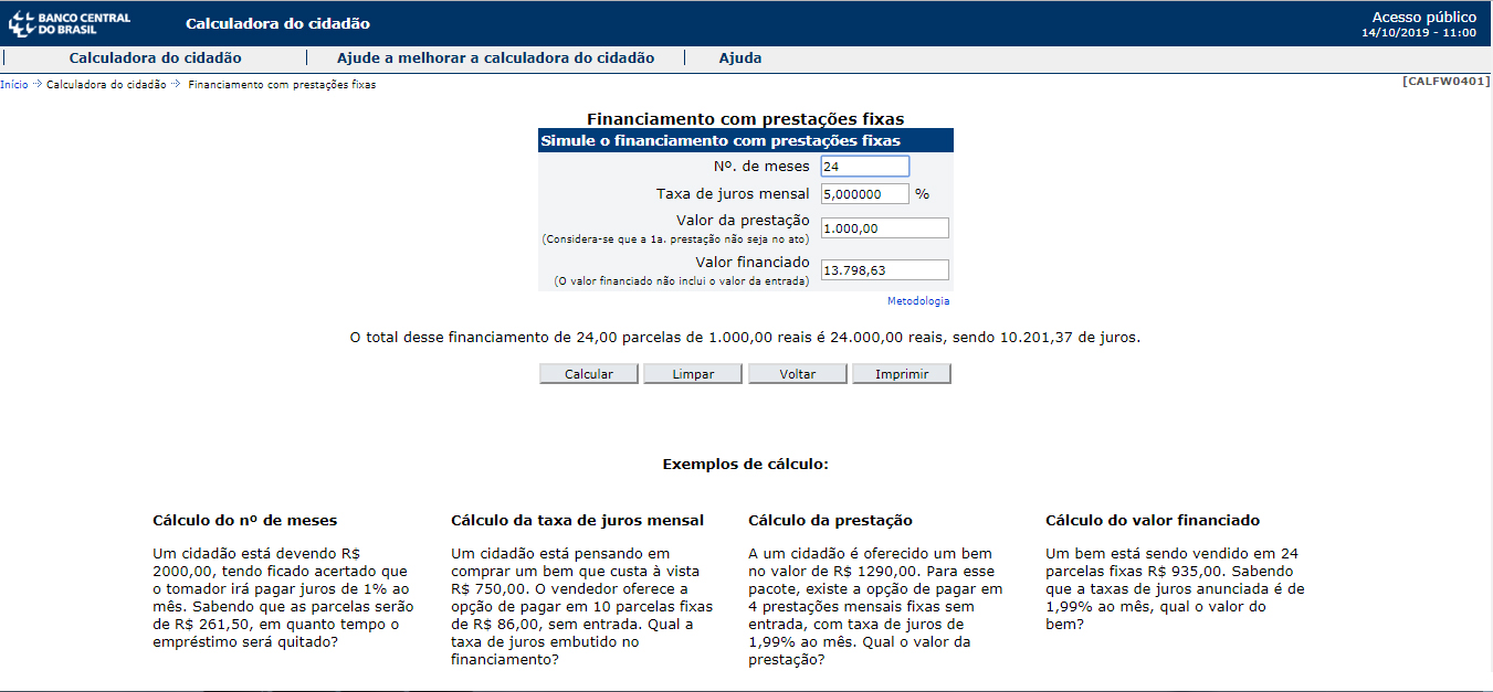 Calculadora do Cidadão